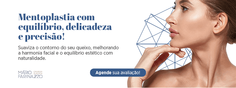 Mentoplastia com equilíbrio, delicadeza e precisão! Suaviza o contorno do seu queixo, melhorando a harmonia facial e o equilíbrio estético com naturalidade. Agende sua avaliação! Mário Farinazzo, cirurgia plástica!